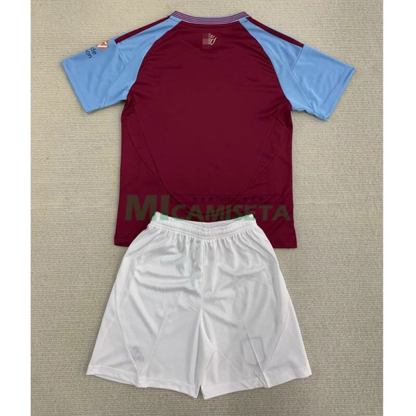 Camiseta Aston Villa Primera Equipación 2024/2025 Niño Kit