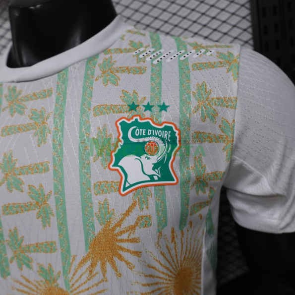 Camiseta Costa de Marfil Segunda Equipación Mundial 2026 Blanco (EDICIÓN JUGADOR)