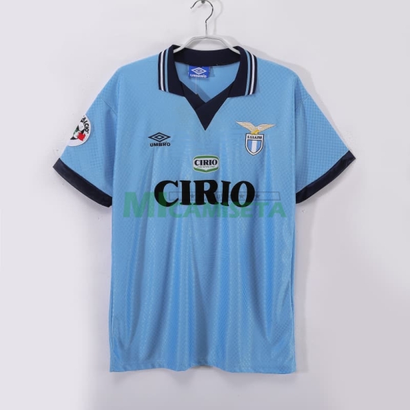 Camiseta Lazio Primera Equipación Retro 1996/97 Azul