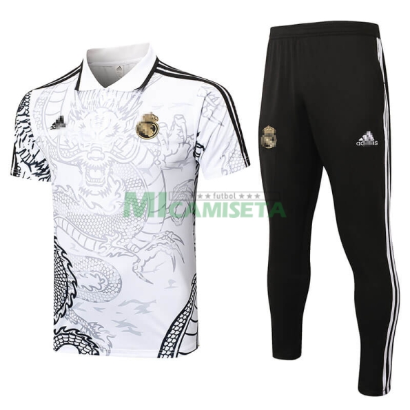 Polo Real Madrid 2024/2025 Blanco con Estampado