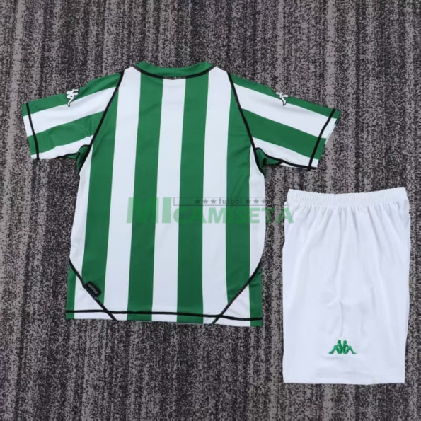 Camiseta Real Betis Primera Equipación Retro 2003/04 Verde/Blanco Niño Kit