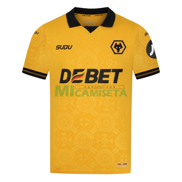 Camiseta Wolverhampton Wanderers Primera Equipación 2025/2026 Amarillo