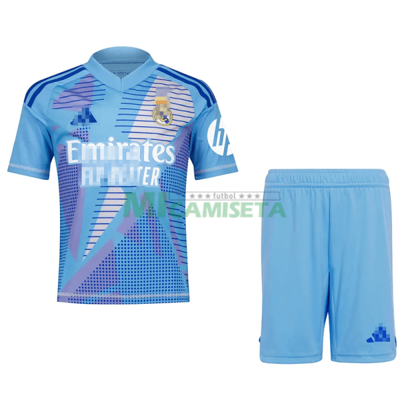 Camiseta De Portero Real Madrid 2024/2025 Niño Kit Azul