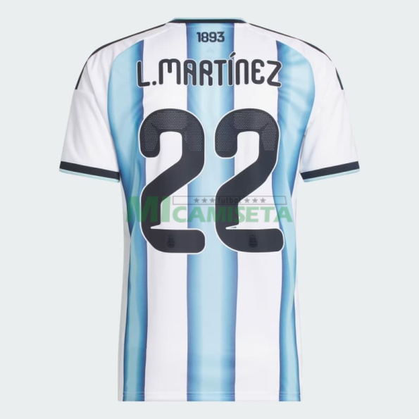 Camiseta L.Martínez 22 Argentina Primera Equipación 2026 Azul/Blanco