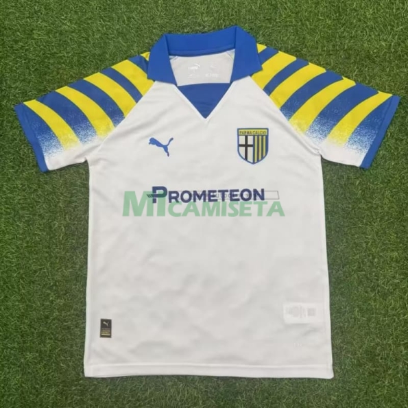 Camiseta Parma Calcio Tercera Equipación 2025/2026 Blanco/Azul/Amarillo