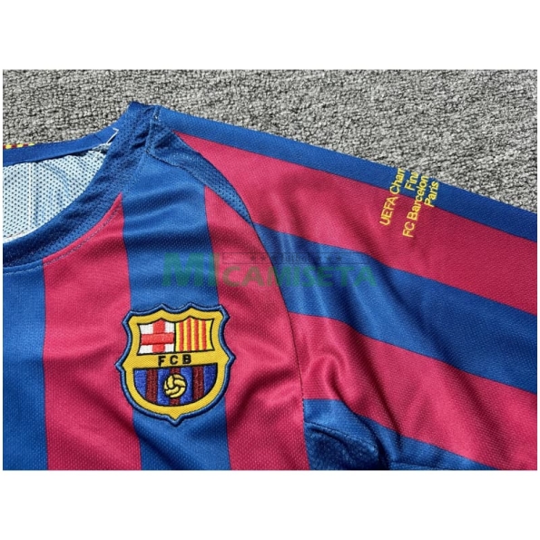 Camiseta Barcelona Primera Equipación Retro 2005/06 Niño Kit ML