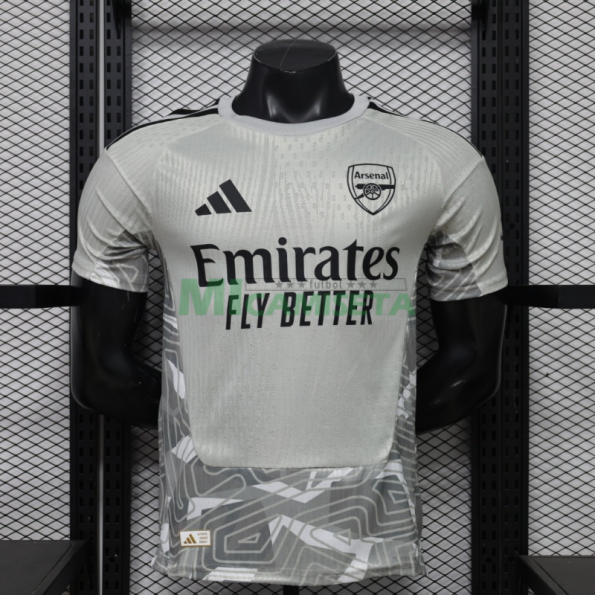 Camiseta de Portero Arsenal 2026/2027 Gris (EDICIÓN JUGADOR)