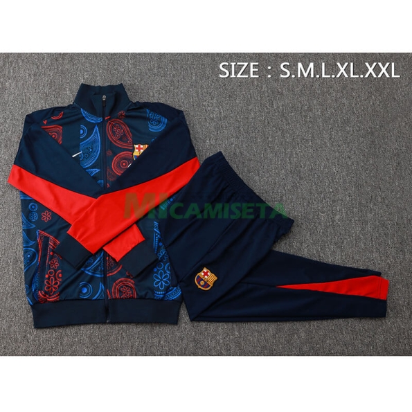 Chandal Barcelona 2024/2025 Azul Marino/Rojo