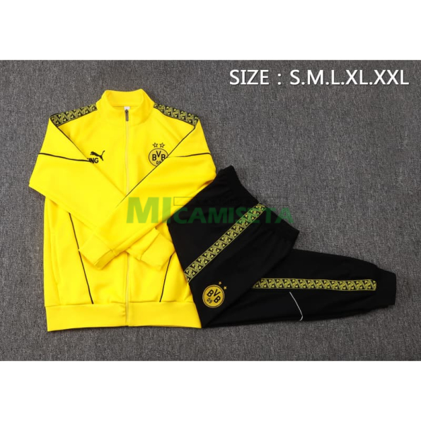 Chandal Borussia Dortmund 2025/2026 Amarillo con Estampado en Manga