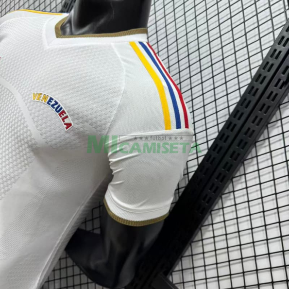 Camiseta Venezuela Segunda Equipación Mundial 2026 Blanco (EDICIÓN JUGADOR)