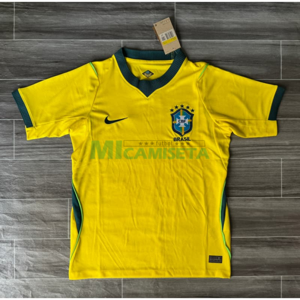 Camiseta Brasil Primera Equipación Mundial 2026 Amarillo