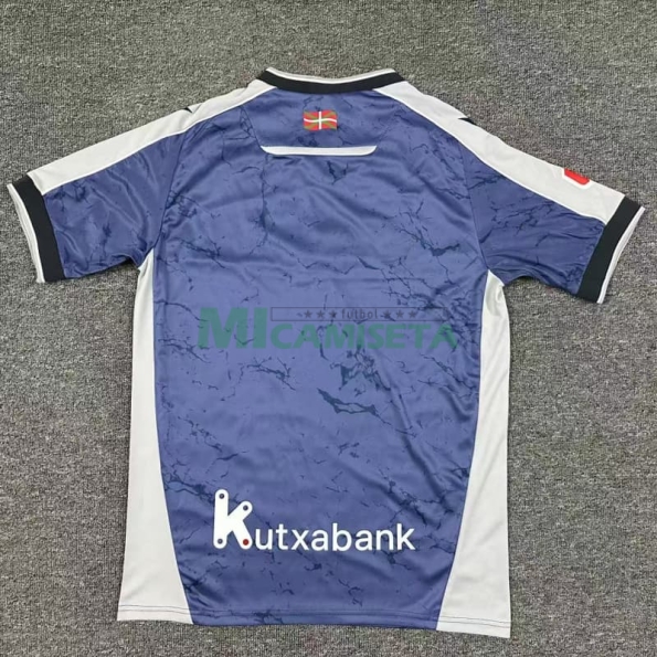 Camiseta Real Sociedad Segunda Equipación 2025/2026 Azul Marino/Gris con Parche La Liga