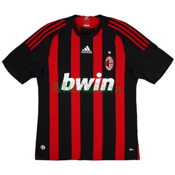 Camiseta MALDINI 3 AC Milan Primera Equipación Retro 2008/09