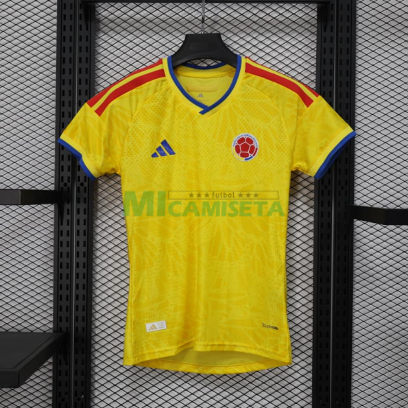 Camiseta Colombia Primera Equipación Mundial 2026 Amarillo Mujer (EDICIÓN JUGADOR)