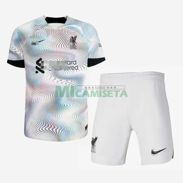 Camiseta Liverpool Segunda Equipación 2022/2023 Niño Kit