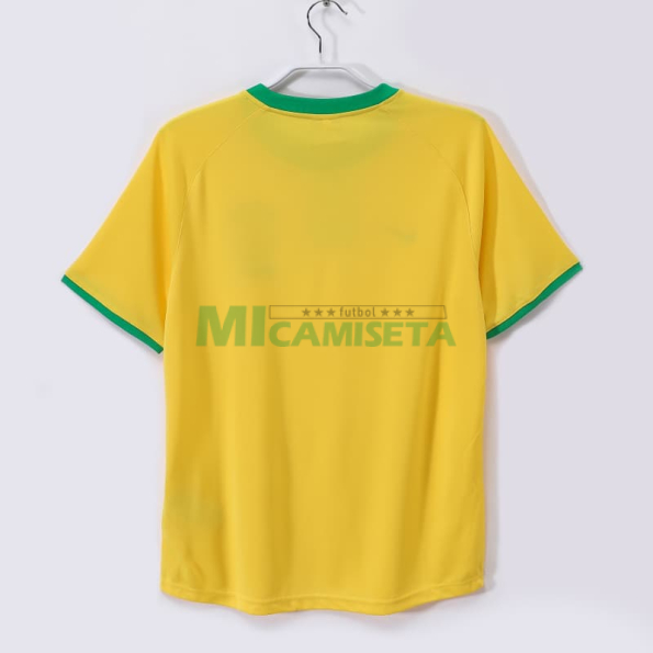 Camiseta Brasil Primera Equipación Retro 2000 Amarillo