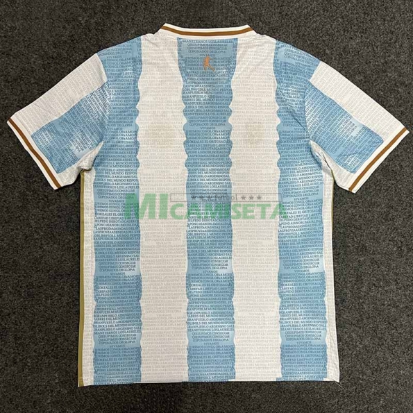 Camiseta Argentina 2022 Edición Conmemorativa Azul/Blanco