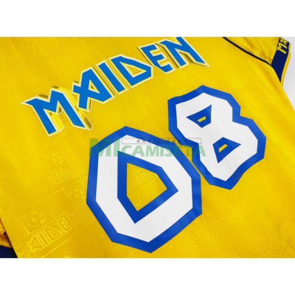 Camiseta West Ham United x Iron Maiden Equipación Retro 2008/09 Amarillo