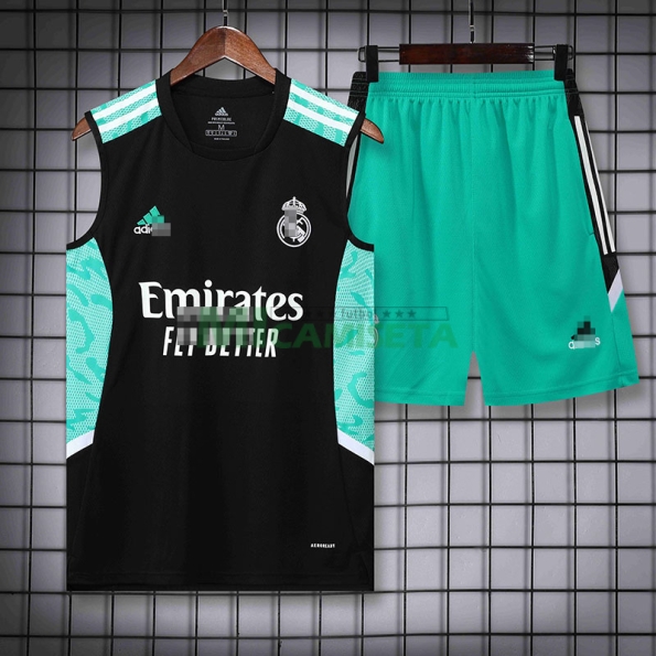 Camiseta de Entrenamiento Real Madrid Sin Mangas 2022/2023 Kit Negro/Verde