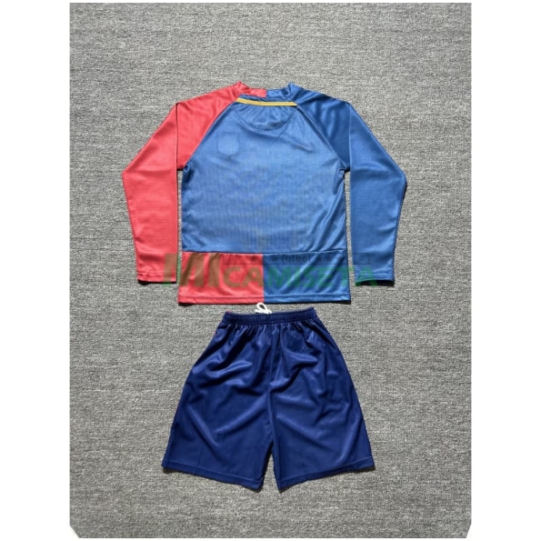 Camiseta Barcelona Primera Equipación Retro 2008/09 Niño Kit ML