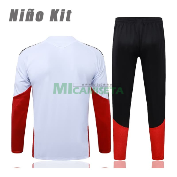 Sudadera de Entrenamiento Alemania 2026 Niño Kit Blanco