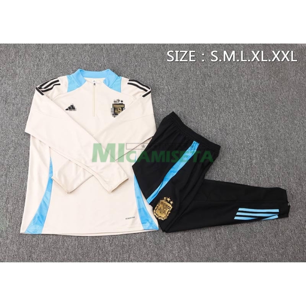 Sudadera de Entrenamiento Argentina 2024 Beige/Azul