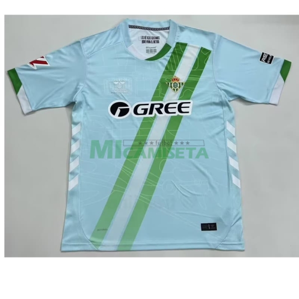 Camiseta Real Betis Segunda Equipación 2025/2026 Azul Claro con Parche La Liga