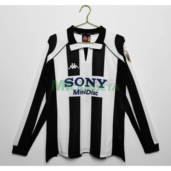 Camiseta Juventus Primera Equipación Retro 1997/98 ML Blanco/Negro