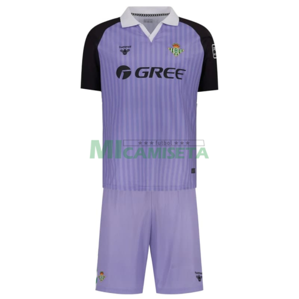 Camiseta de Portero Real Betis 2026/2027 Morado Versión Retro Niño Kit