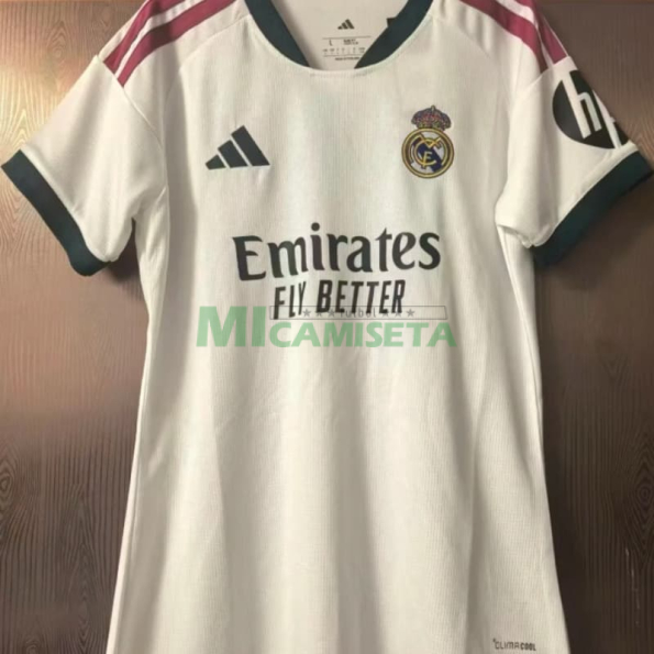 Camiseta Real Madrid Primera Equipación 2026/2027 Blanco Mujer con Parche HP