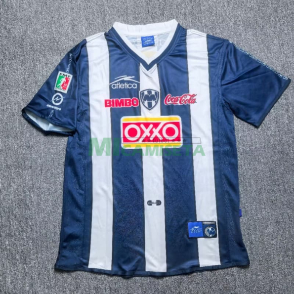Camiseta Monterrey Primera Equipación Retro 2000/2001 Azul Marino/Blanco