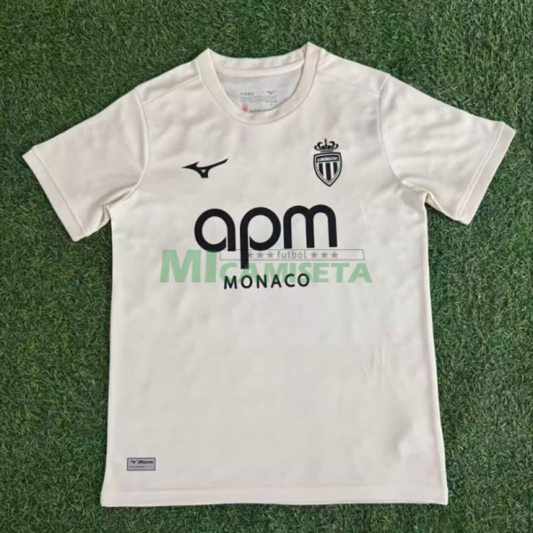 Camiseta Monaco Tercera Equipación 2025/2026 Amarillo Claro