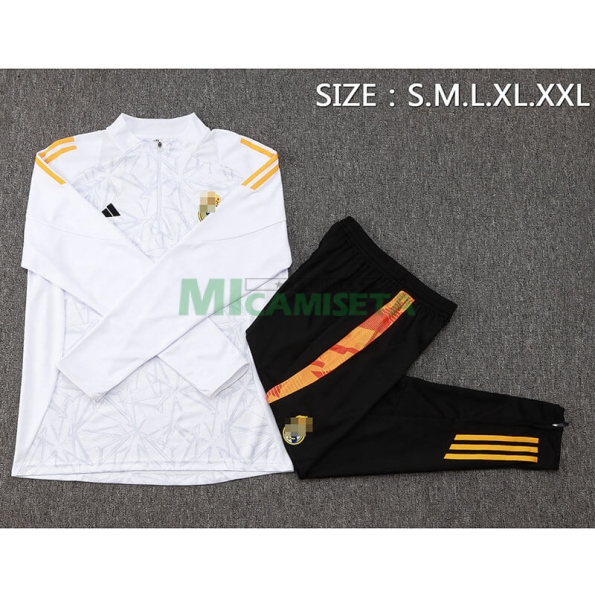 Sudadera De Entrenamiento Real Madrid 2024/2025 Kit Blanco/Gris