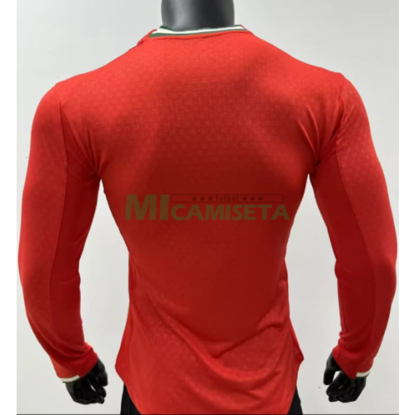 Camiseta Portugal Primera Equipación 2026 ML Rojo (EDICIÓN JUGADOR)