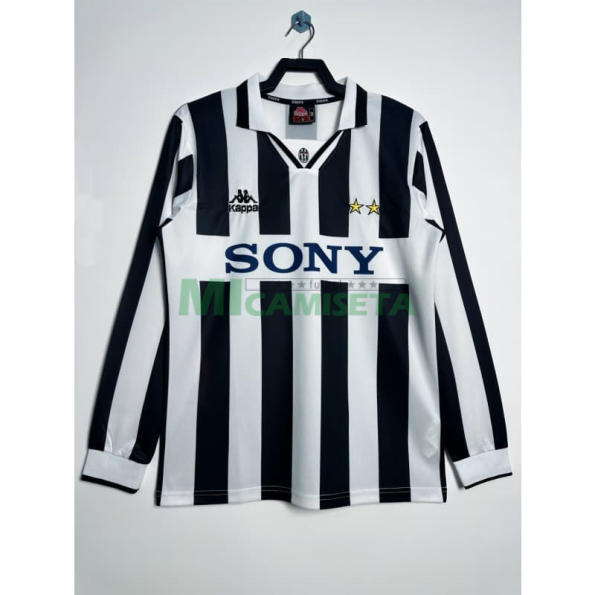 Camiseta Juventus Primera Equipación Retro 1995/97 ML Blanco/Negro