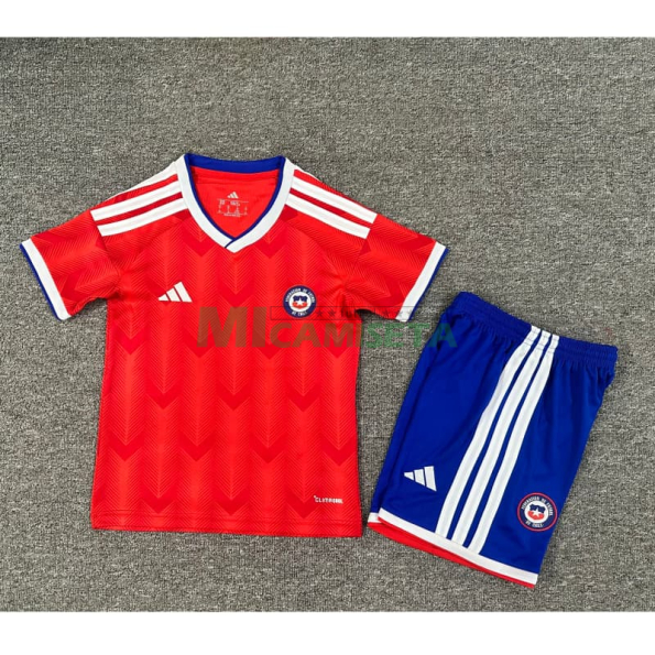 Camiseta Chile Primera Equipación Mundial 2026 Rojo Niño Kit