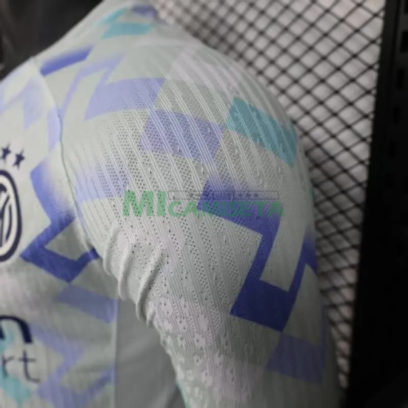 Camiseta Inter de Milan Segunda Equipación 2025/2026 ML Blanco (EDICIÓN JUGADOR)