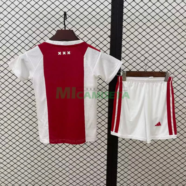 Camiseta Ajax Primera Equipación 2026/2027 Rojo/Blanco Niño Kit