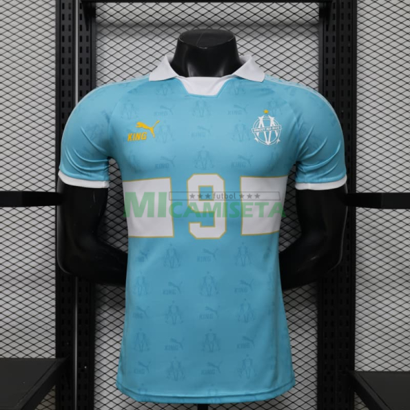 Camiseta 9 Olympique Marsella Retro 2026/2027 Azul Claro (EDICIÓN JUGADOR)