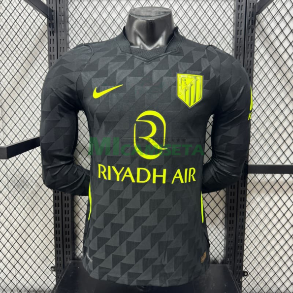 Camiseta Atlético de Madrid Segunda Equipación 2026/2027 ML Negro (EDICIÓN JUGADOR)