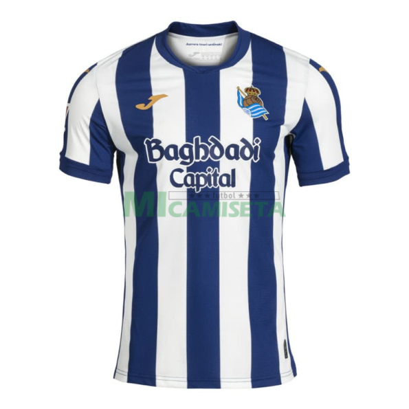 Camiseta Real Sociedad Primera Equipación 2026/2027 Azul/Blanco con Parche La Liga