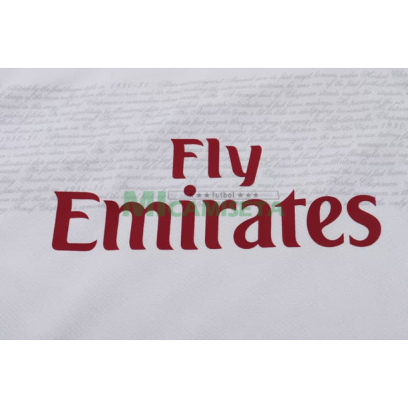 Camiseta Arsenal Segunda Equipación Retro 2007/08 Blanco Niño Kit