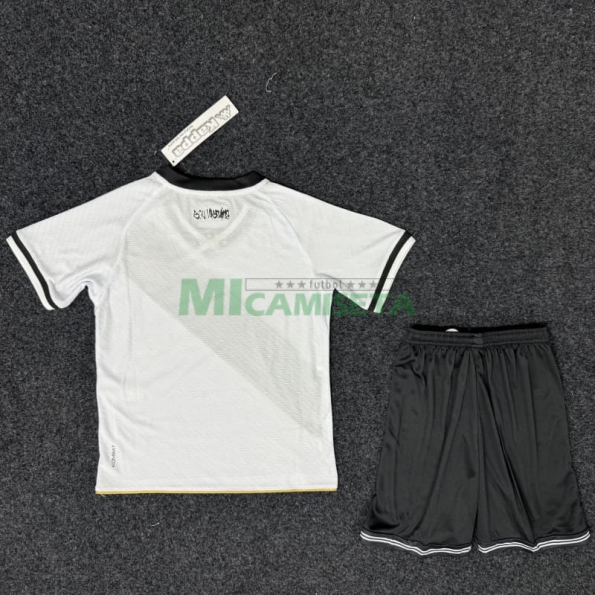 Camiseta Vasco da Gama Segunda Equipación 2025/2026 Blanco Niño Kit