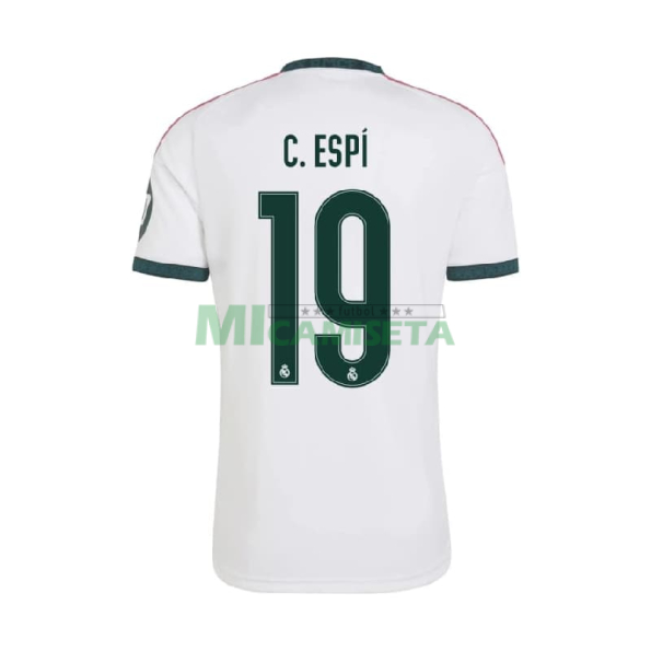 Camiseta C. ESPÍ 19 Real Madrid Primera Equipación 2026/2027 Blanco con Parche HP