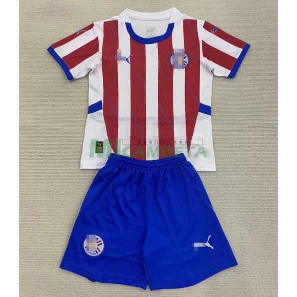 Camiseta Paraguay Primera Equipación 2024 Niño Kit