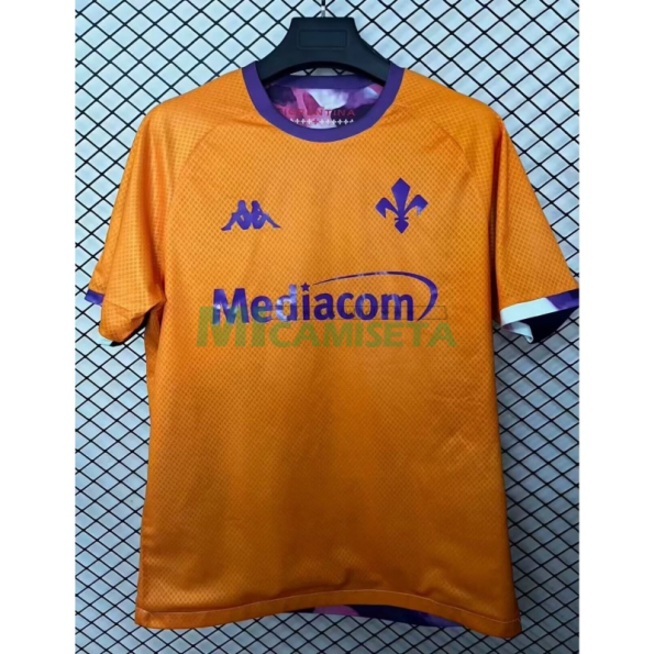Camiseta Fiorentina Cuarta Equipación 2025/2026 Naranja/Morado
