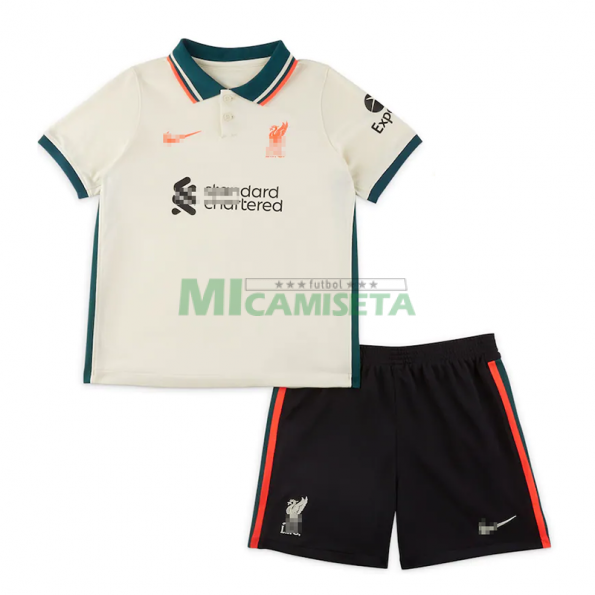Camiseta Liverpool Segunda Equipación 2021/2022 Niño Kit