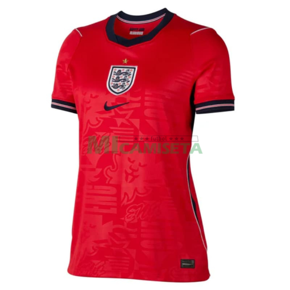 Camiseta Inglaterra Segunda Equipación Mundial 2026 Rojo Mujer