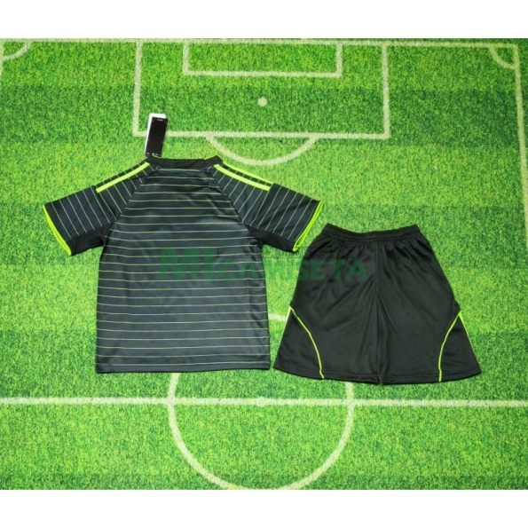Camiseta Celtic Segunda Equipación 2025/2026 Negro/Verde Niño Kit