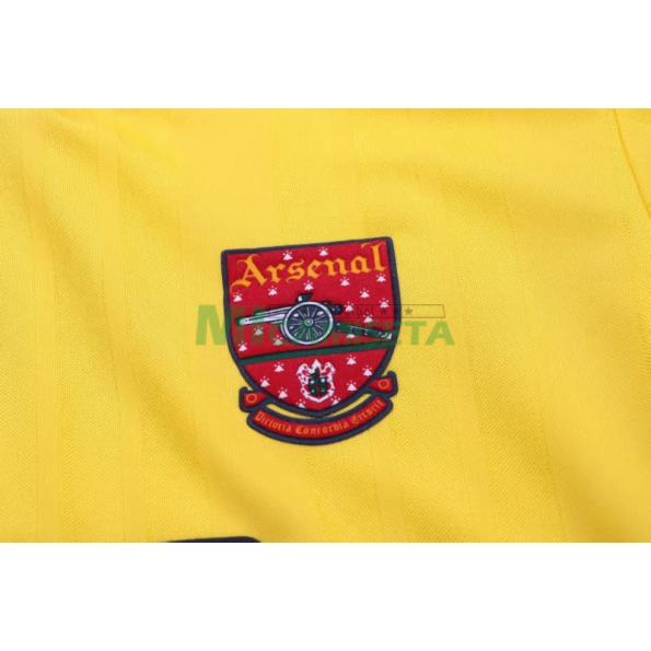 Camiseta Arsenal Segunda Equipación Retro 1993/94 Amarillo Niño Kit